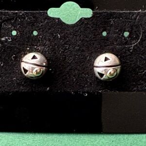 John Atencio 925/18kt solar dome earrings.